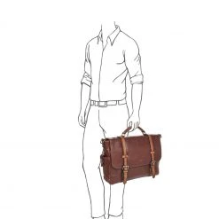 OSPREY LONDON Kennedy Cognac Brown Glazed Calf Leather Briefcase 12 OSPREY LONDON Kennedy Cognac Brown Glazed Calf Leather Briefcase -OSPREY LONDON Sales unnamed file 747 scaled