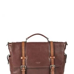 OSPREY LONDON Kennedy Cognac Brown Glazed Calf Leather Briefcase 13 OSPREY LONDON Kennedy Cognac Brown Glazed Calf Leather Briefcase -OSPREY LONDON Sales unnamed file 748