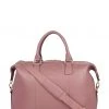 OSPREY LONDON The Adaline Leather Weekend Holdall Pink