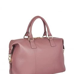 OSPREY LONDON The Adaline Leather Weekend Holdall Pink -OSPREY LONDON Sales unnamed file 751 scaled