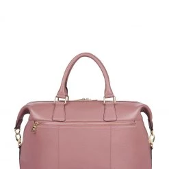 OSPREY LONDON The Adaline Leather Weekend Holdall Pink -OSPREY LONDON Sales unnamed file 752 scaled