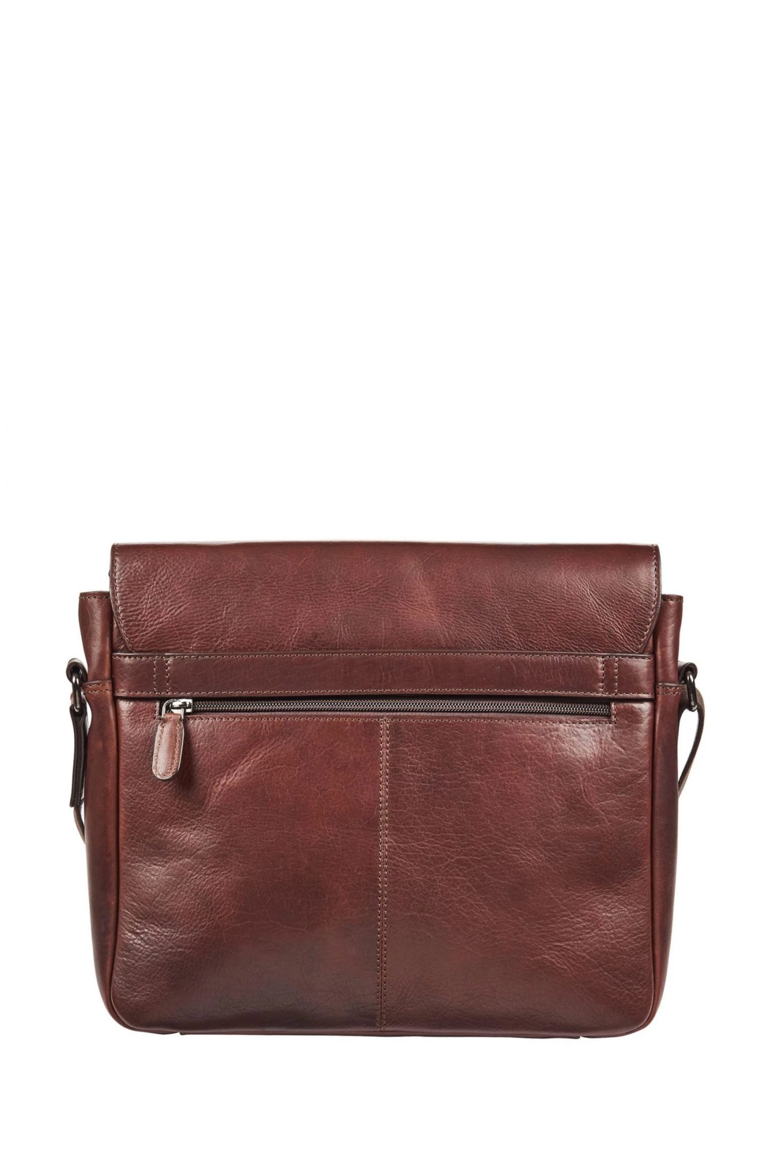 OSPREY LONDON Carter Saddle Leather Large Messenger Bag Black 2 OSPREY LONDON Carter Saddle Leather Large Messenger Bag Black - Image 2