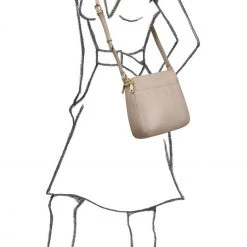 OSPREY LONDON Nappa Leather Buckley Cross-Body Bag Taupe Brown -OSPREY LONDON Sales unnamed file 813 scaled