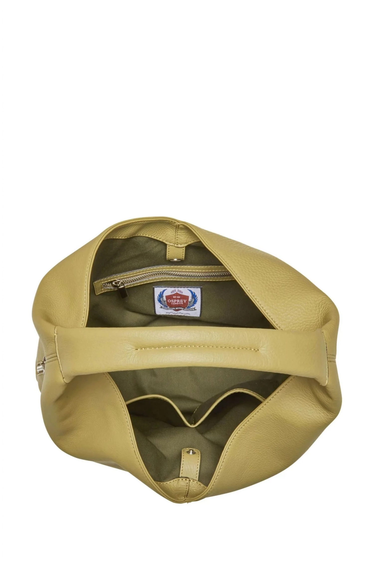 OSPREY LONDON Miller Italian Leather Hobo Bag Green 3 OSPREY LONDON Miller Italian Leather Hobo Bag Green - Image 3