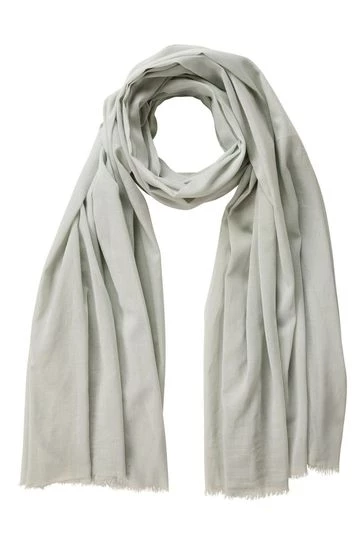 OSPREY LONDON Womens 3-in-1 Cotton Wrap Scarf Beige 6 OSPREY LONDON Womens 3-in-1 Cotton Wrap Scarf Beige - Image 6