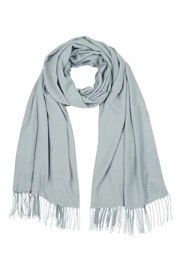 OSPREY LONDON The Rainbow Wrap Scarf Ocean Blue 7 OSPREY LONDON The Rainbow Wrap Scarf Ocean Blue - Image 7