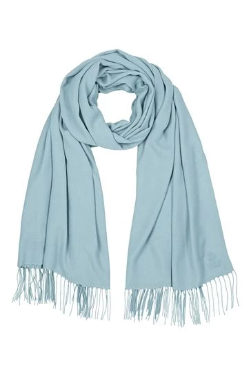 OSPREY LONDON The Rainbow Wrap Scarf Ocean Blue 9 OSPREY LONDON The Rainbow Wrap Scarf Ocean Blue - Image 9