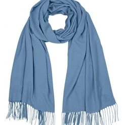 OSPREY LONDON The Rainbow Wrap Scarf Ocean Blue 51 OSPREY LONDON The Rainbow Wrap Scarf Ocean Blue -OSPREY LONDON Sales unnamed file 969